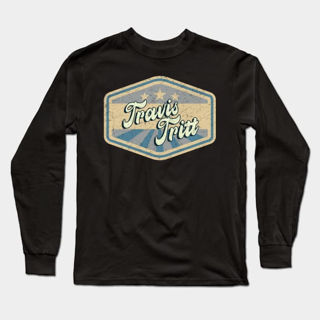 vintage Travis Tritt Long Sleeve T-Shirt by KOKOS PAPA